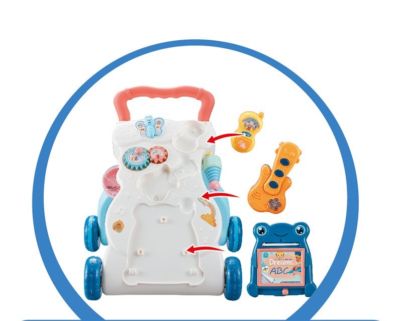 Children's Educational Toys Musical Walker Trolley