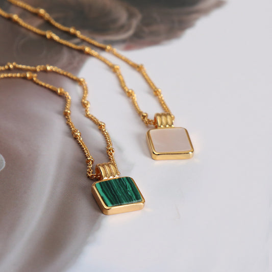 Malachite Shell necklace