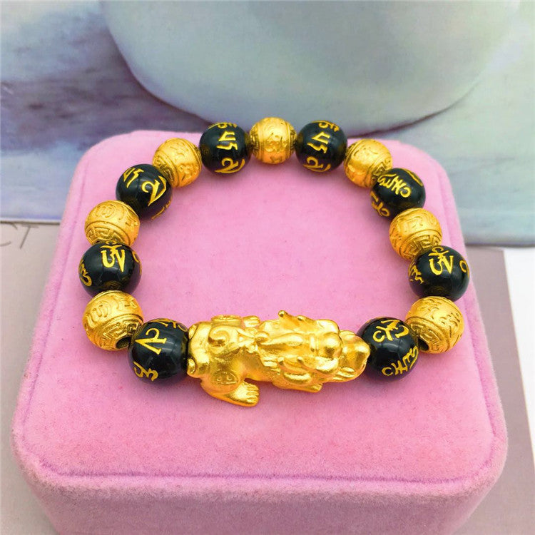 Gold jewelry gold-plated brave bracelet