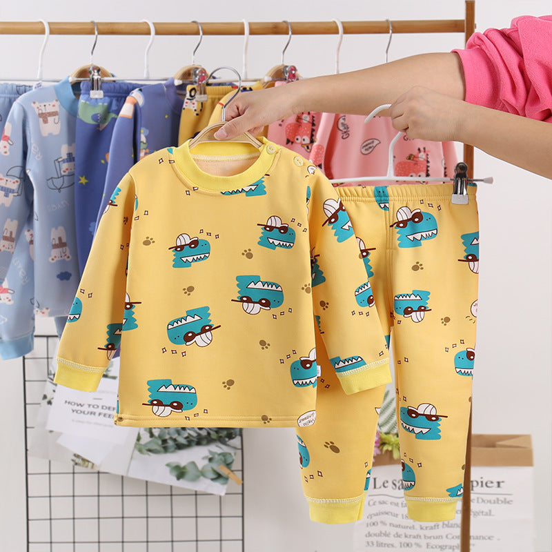 Clothing Winter Boys And Girls Thickened Autumn Clothes Long Trousers