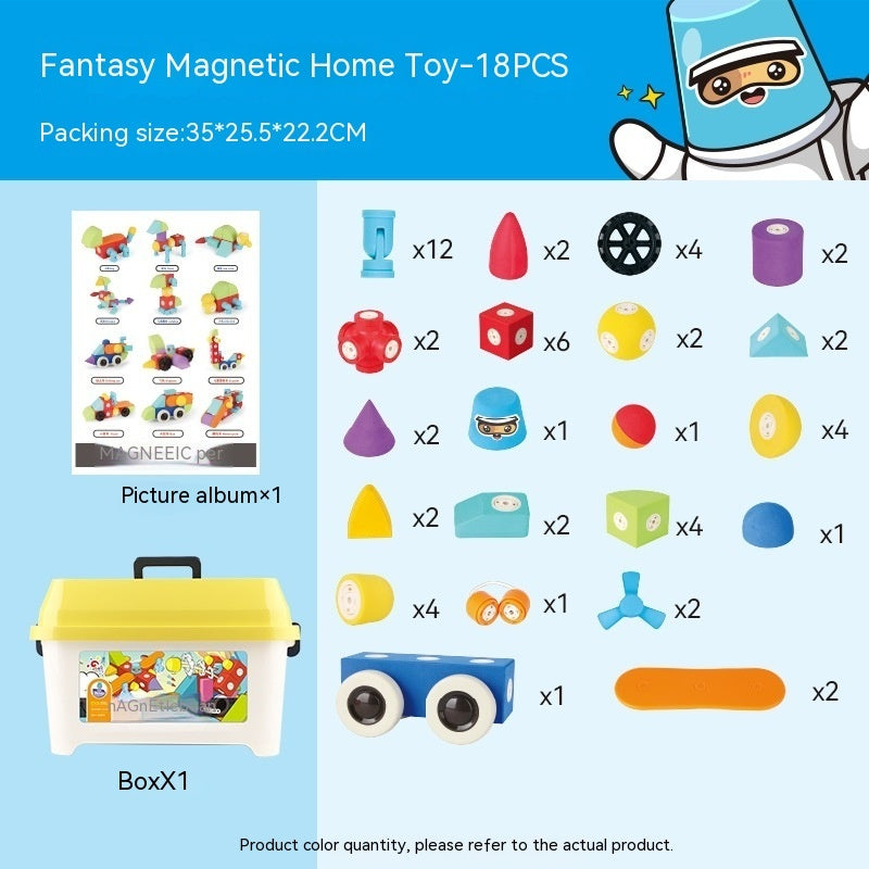 Magnetic Building Blocks Assembled Educational Toys
