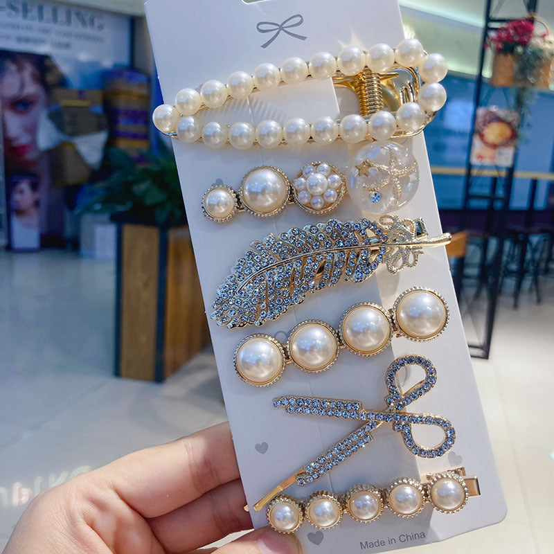 Hairpin Rhinestone Pearl