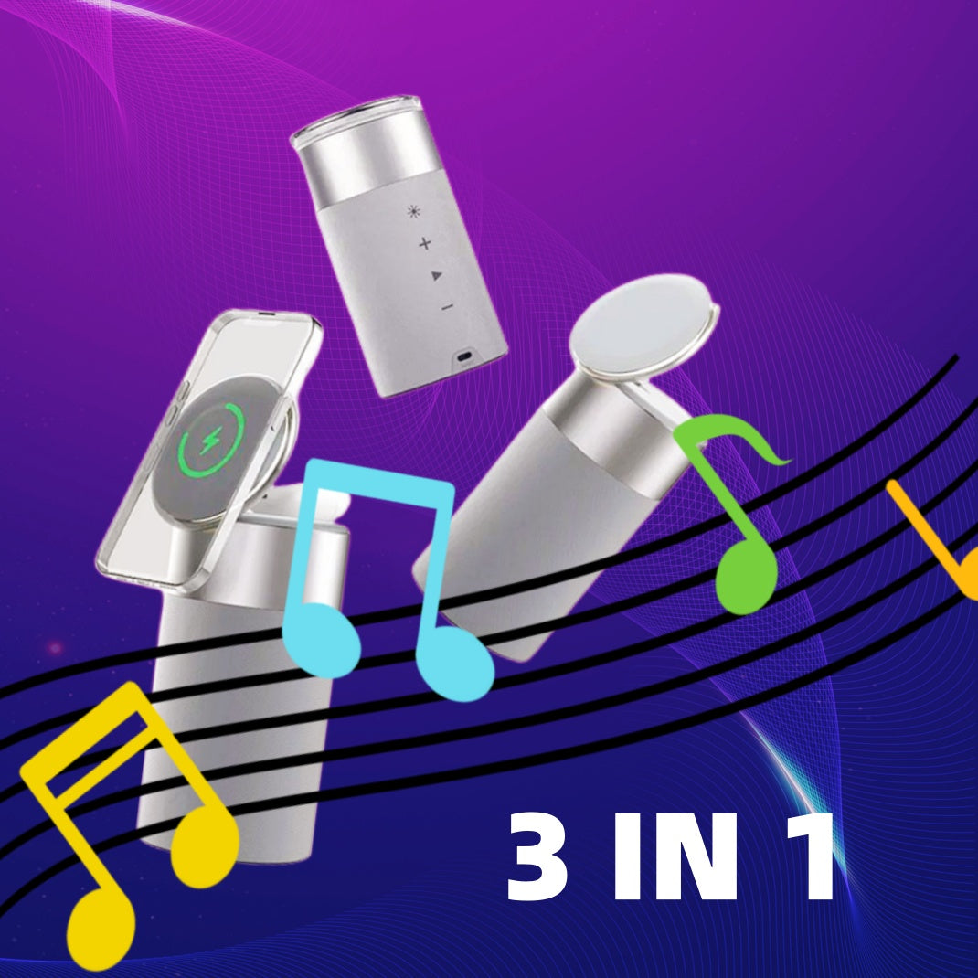 Wireless Charger Portable Bluetooth Speaker With Touch Lamp