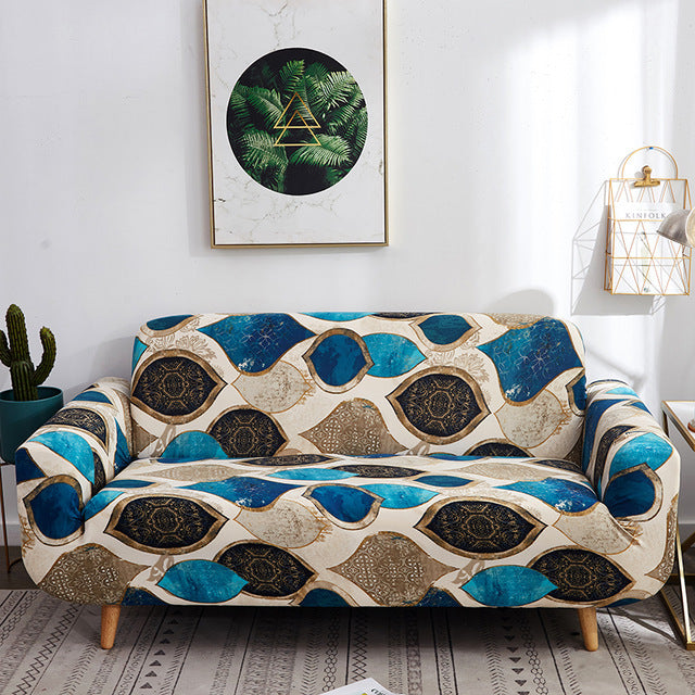 Printed cushion sofa cover
