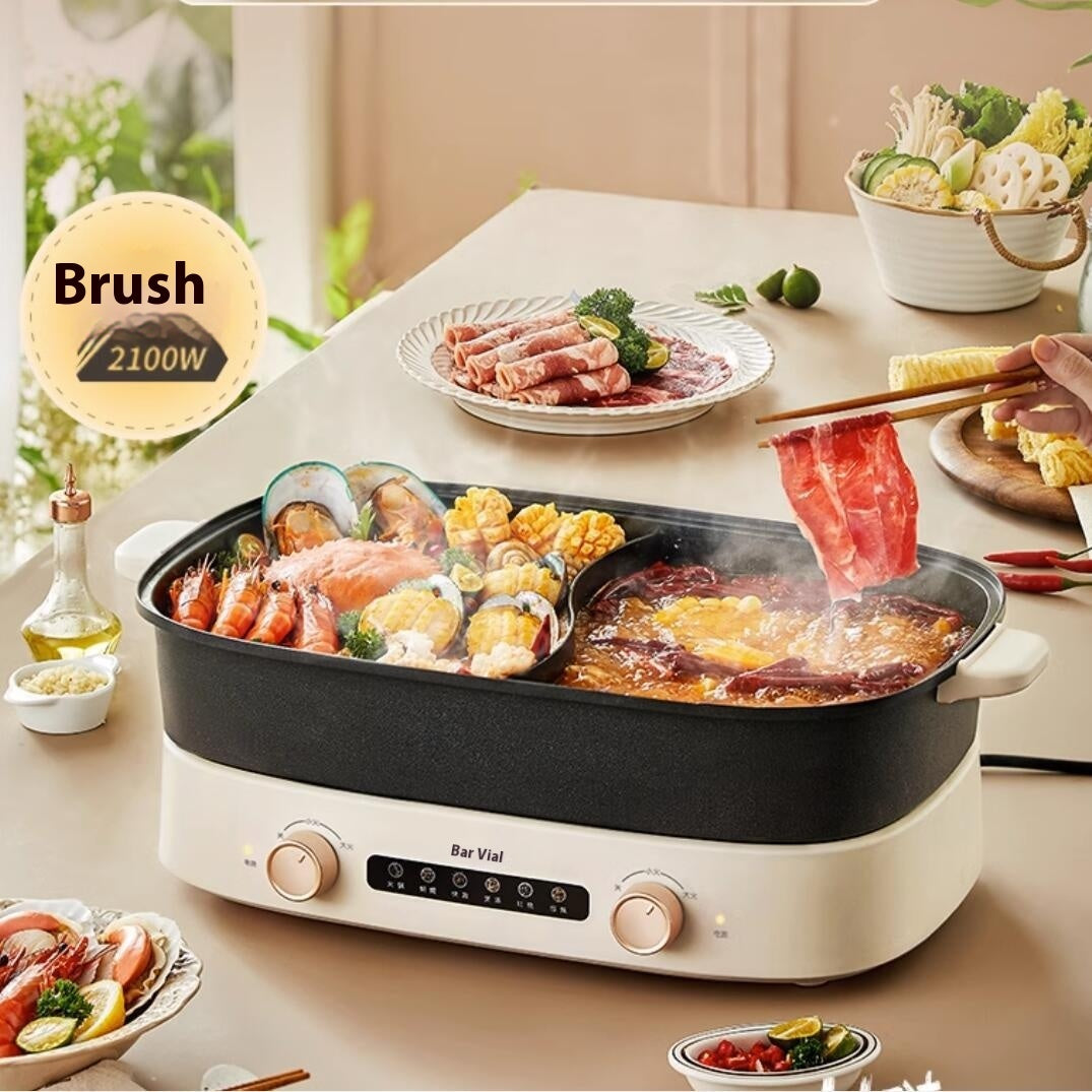 Hot Pot Electric Chafing Dish Split Multifunctional