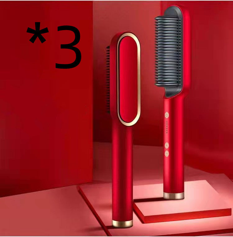 New 2 In 1 Hair Straightener Hot Comb  Dual-purpose Electric Hair Brush