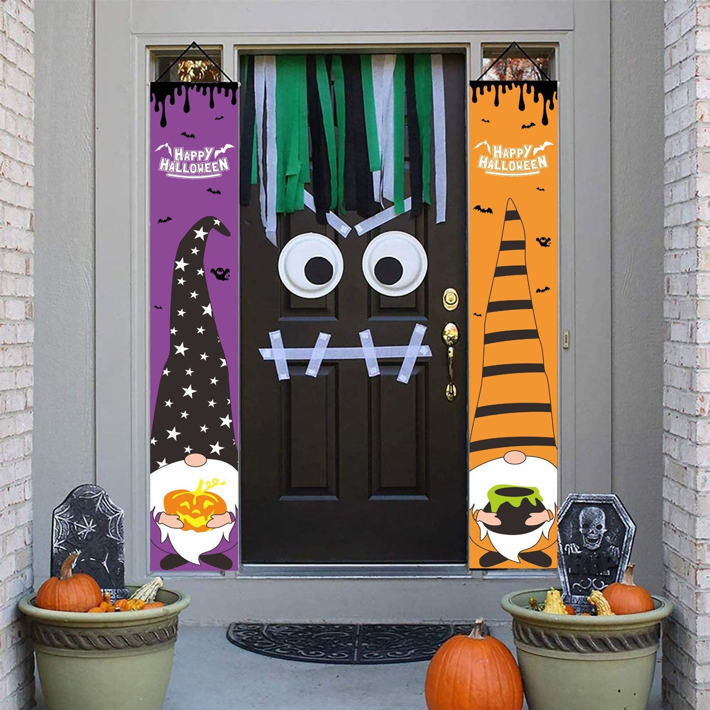 Halloween Banner Couplet Cartoon