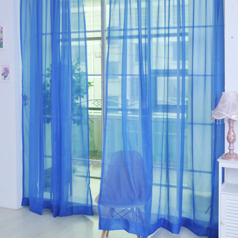 Mesh Curtains Transparent Color Ready-made Curtain