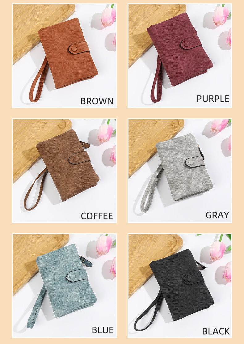 Soft Leather Off Multi-slot Wallet And Coin Purse