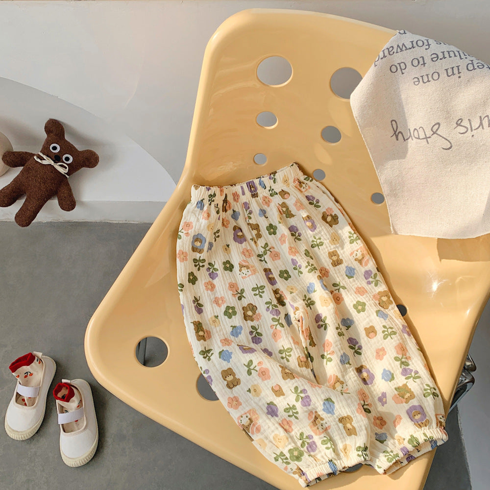 Baby Anti-mosquito Pants Thin Cotton Trousers Loose