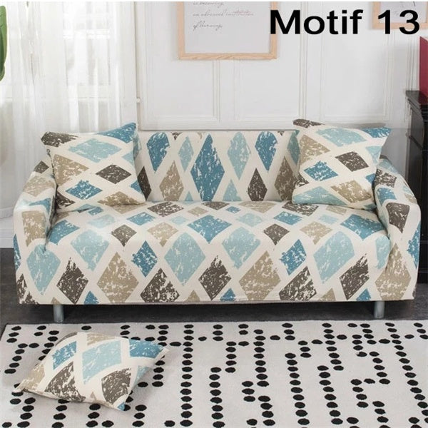 Printed cushion sofa cover