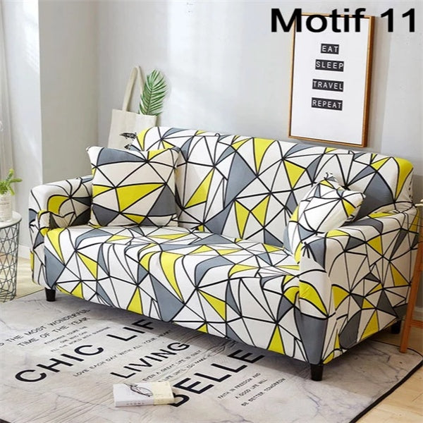 Printed cushion sofa cover