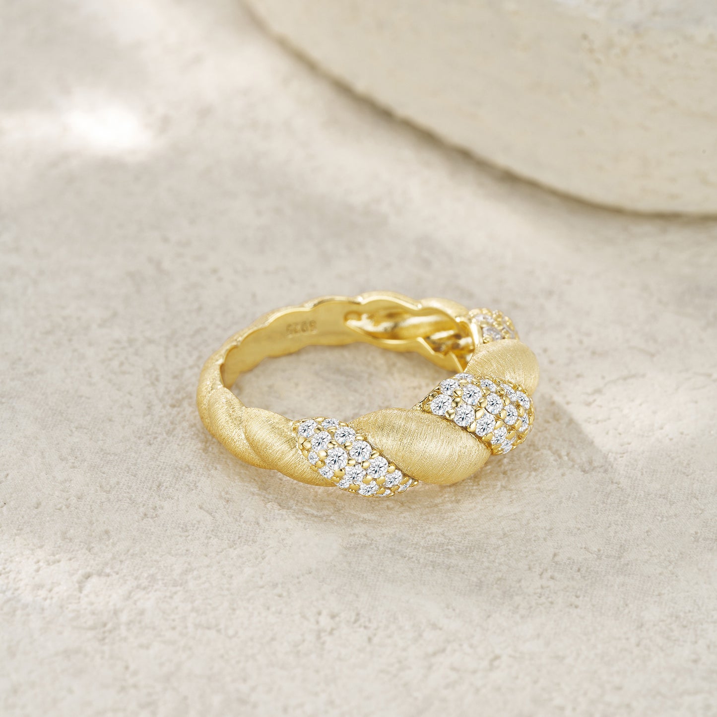 Sterling Silver And Gold-plated Diamond