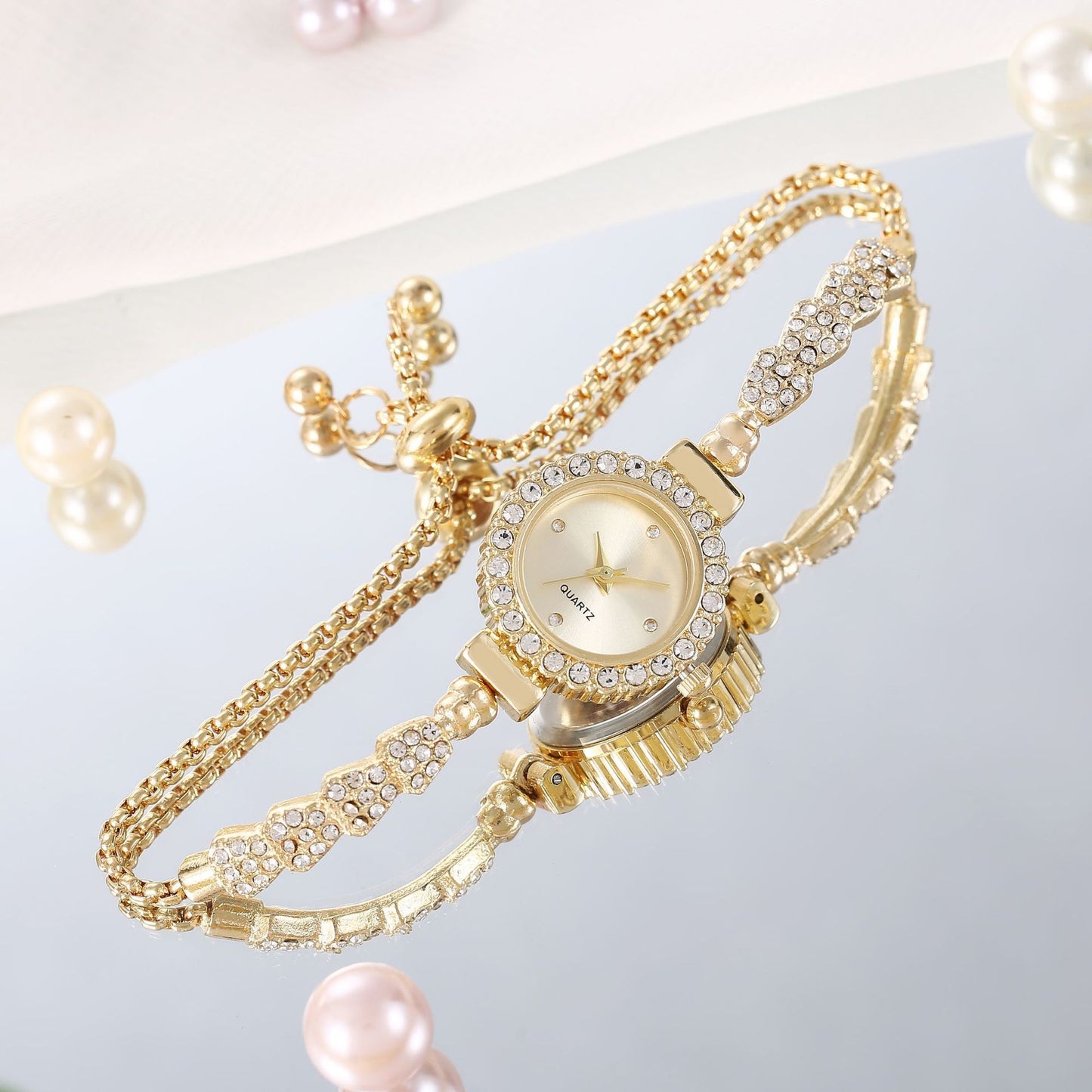 Luxury Women's Watch Gold Fine Strap