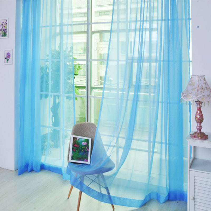 Mesh Curtains Transparent Color Ready-made Curtain