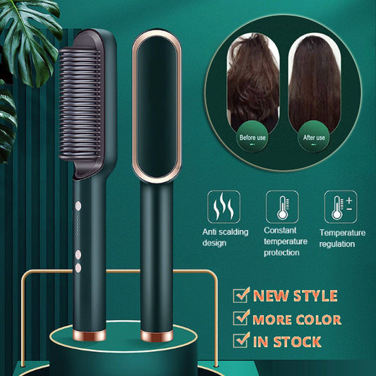 New 2 In 1 Hair Straightener Hot Comb  Dual-purpose Electric Hair Brush