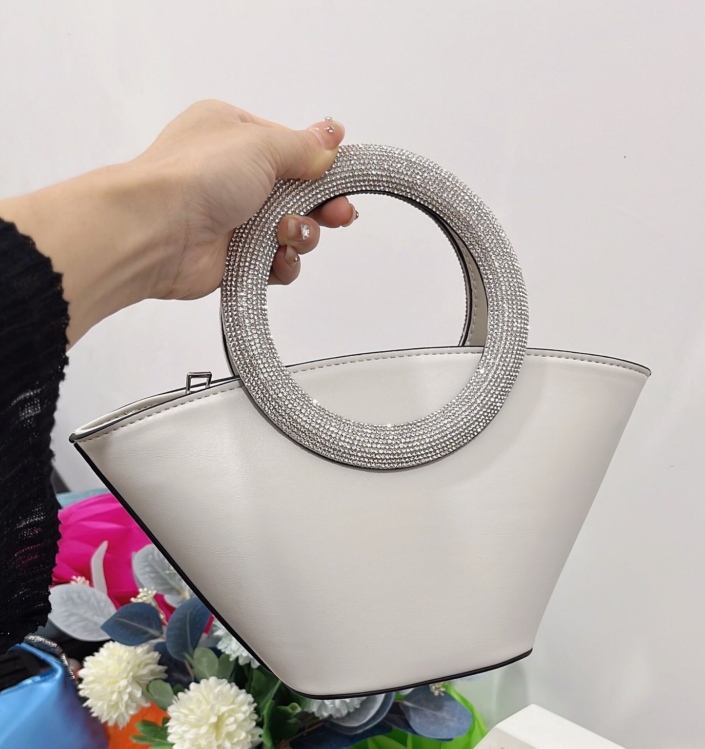 Diamond Round Handle Bag