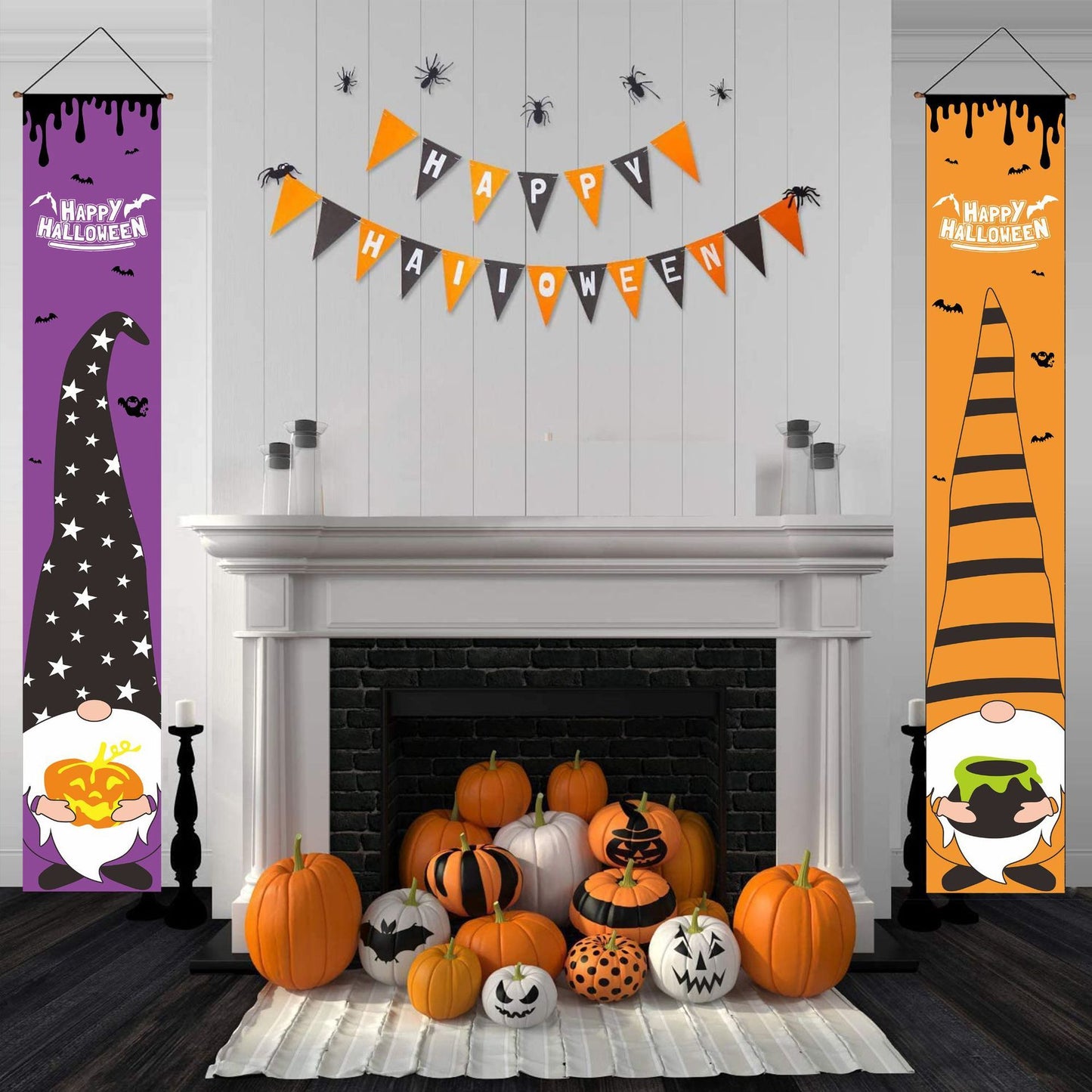 Halloween Banner Couplet Cartoon
