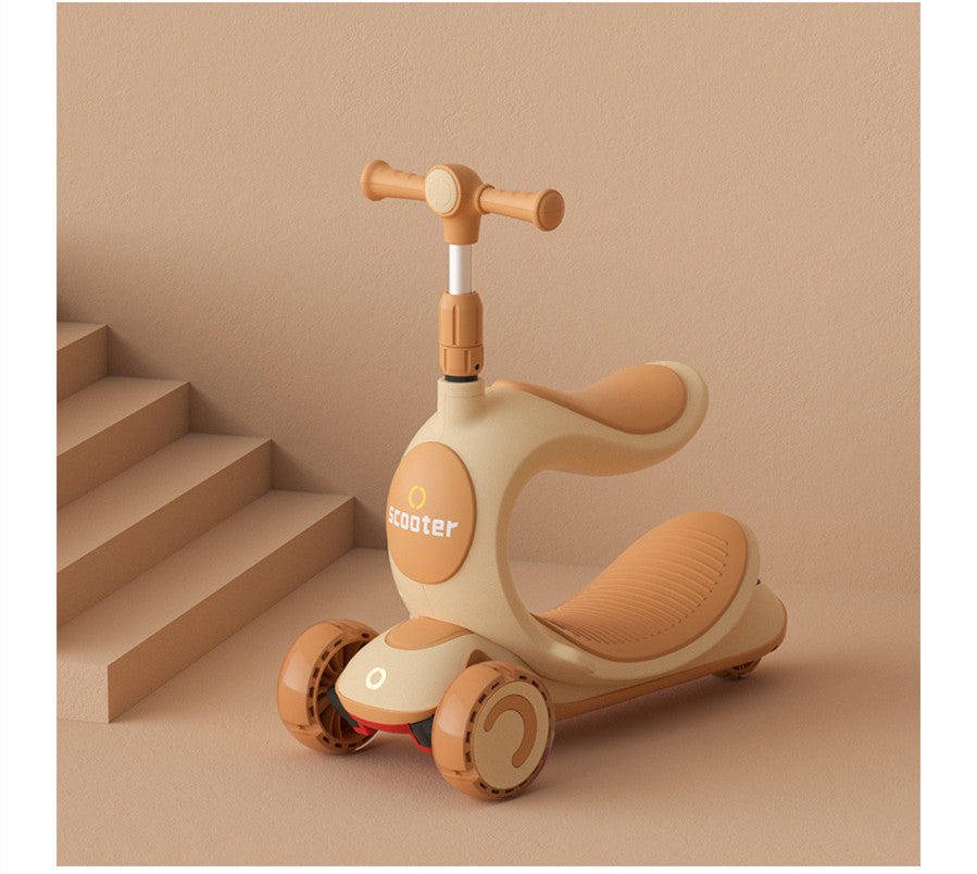 Anti-rollover Pedal Scooter