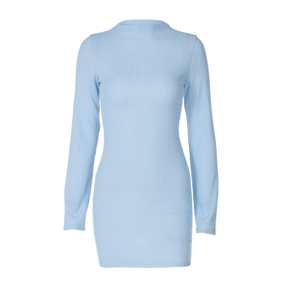 Striped Sheath Long Sleeve Dress