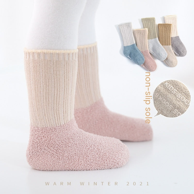 Cotton Thickened Fleece Lined Socks