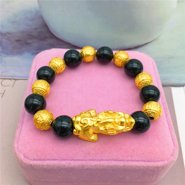Gold jewelry gold-plated brave bracelet