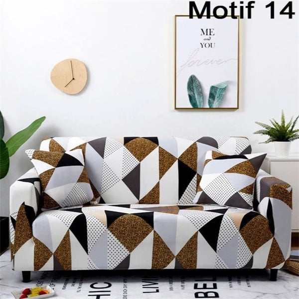 Printed cushion sofa cover