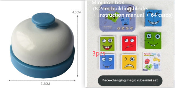 Wooden Expressions Toy Wooden Magic Cube Face