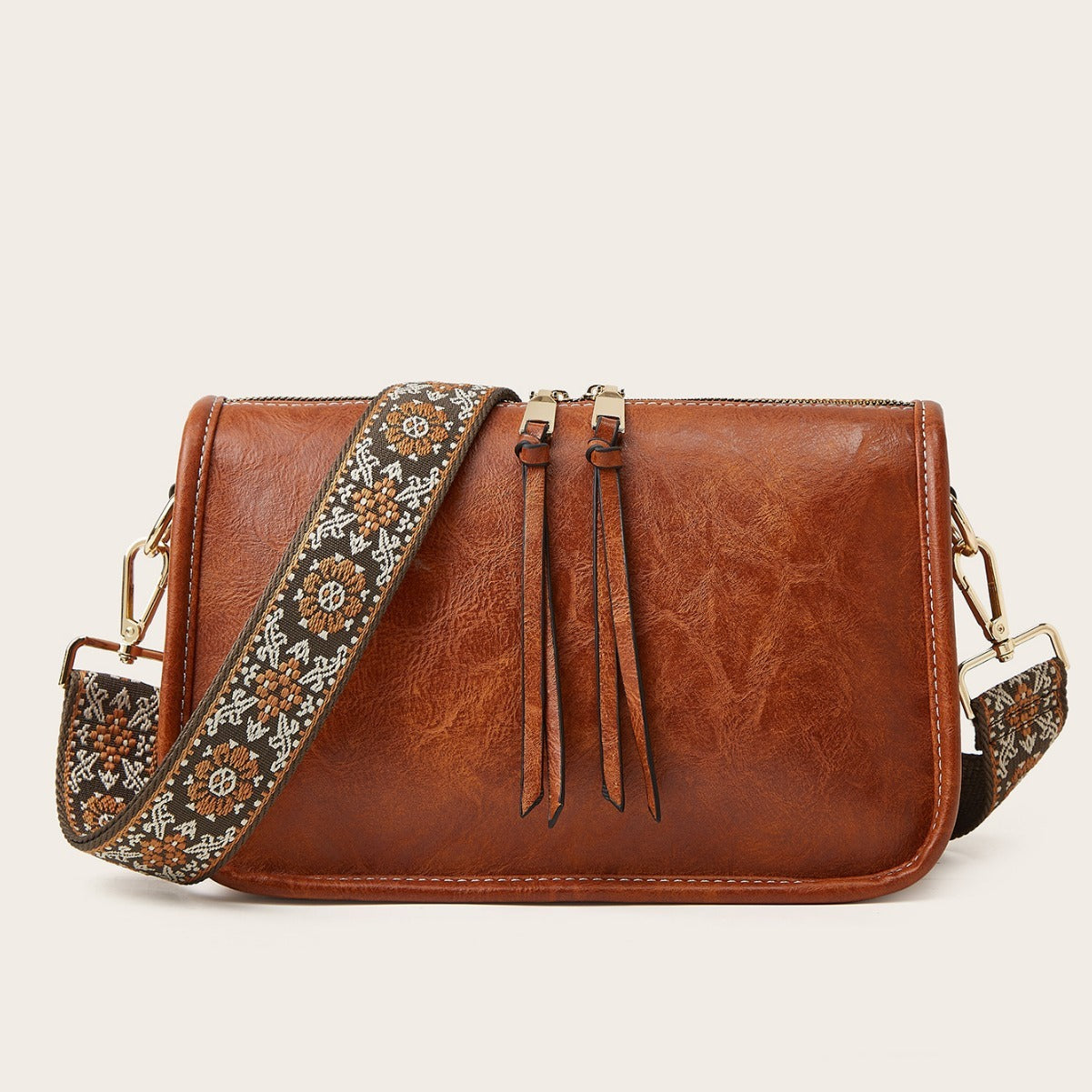 Bohemian Wide Shoulder Strap Crossbody