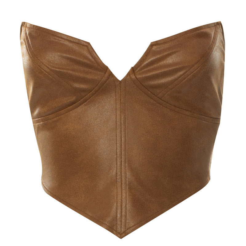 Off Shoulder Sleeveless Zipper Cardigan Casual