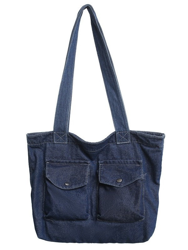 Retro Denim Shoulder Bag