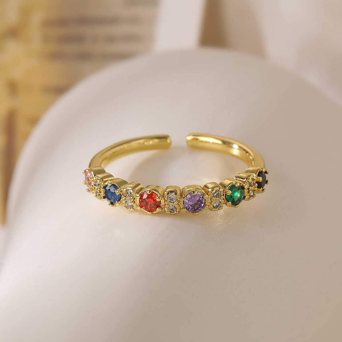 Copper Luxury Fashion  Real Gold Zircon