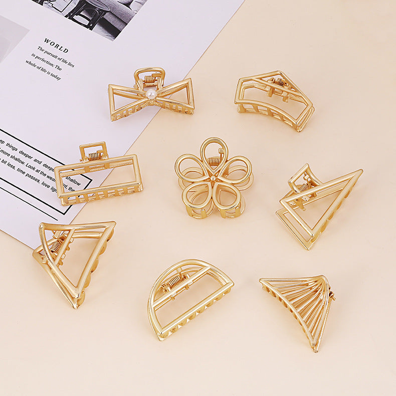Golden hair clip