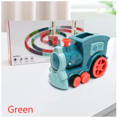 Domino Train Toys Car Puzzle Electric Building Blocks Train Toy