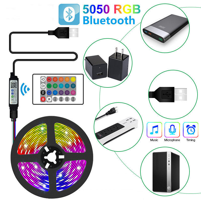 LED With Key Bluetooth APP Music