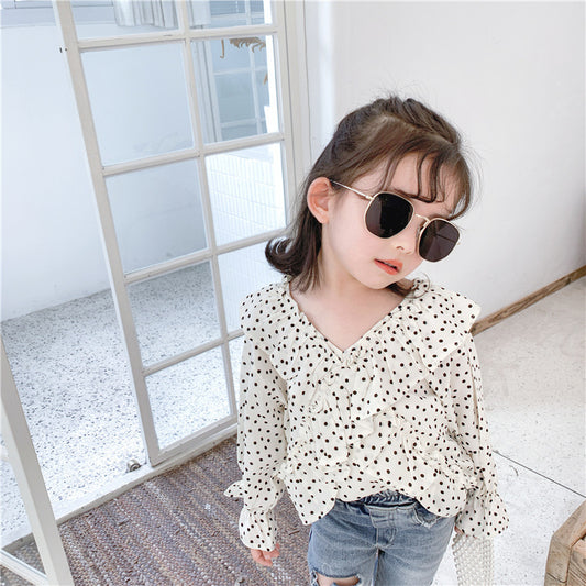 Shirt long-sleeved hooded doll shirt