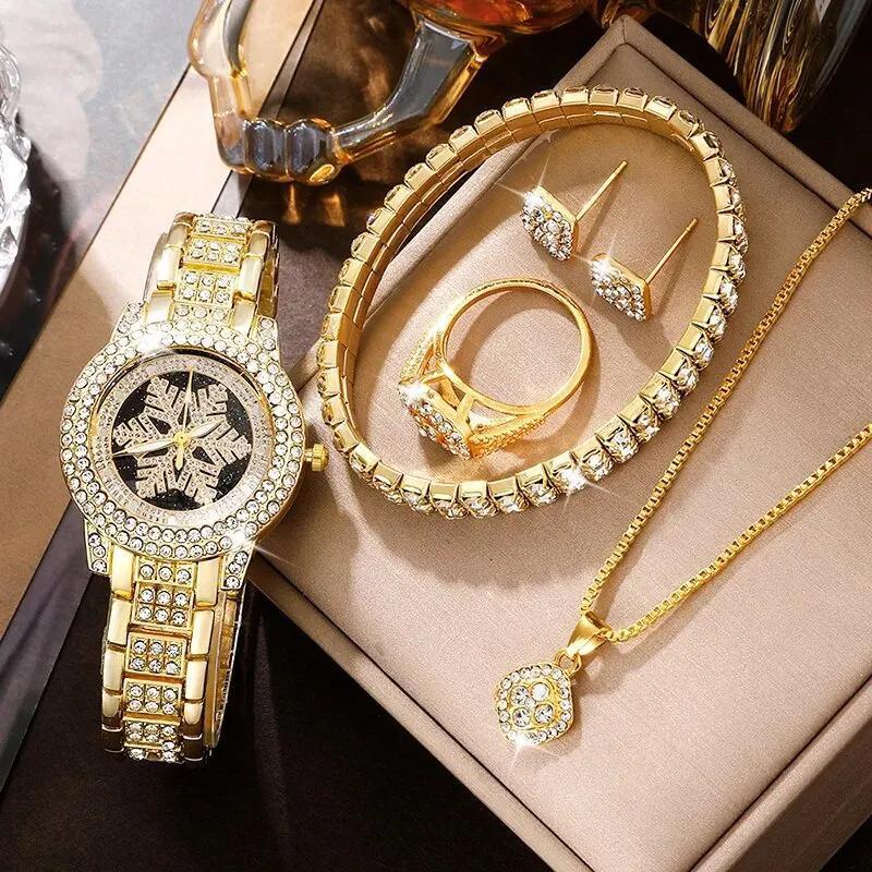 Snowflake Luxury Full Rhinestone Jewelry Set