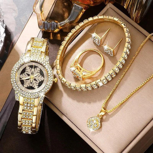 Snowflake Luxury Full Rhinestone Jewelry Set