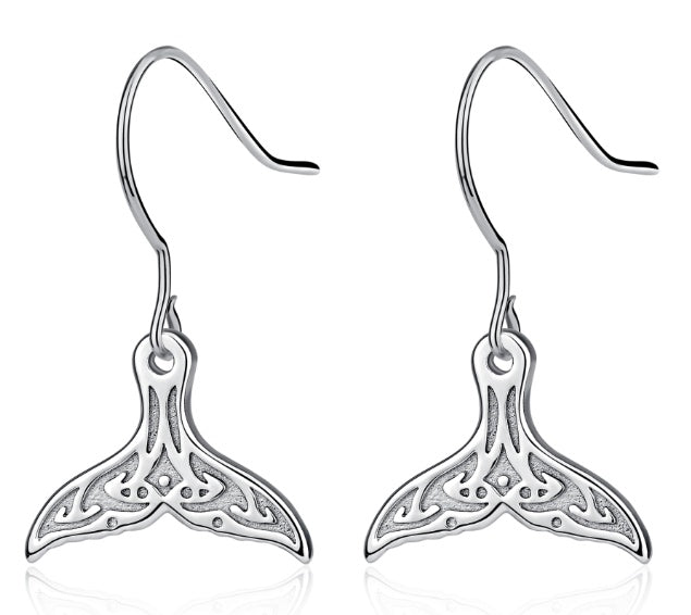 Cute Whale Tail Sterling Silver