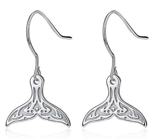 Cute Whale Tail Sterling Silver
