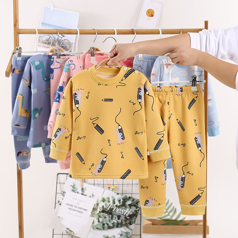 Clothing Winter Boys And Girls Thickened Autumn Clothes Long Trousers