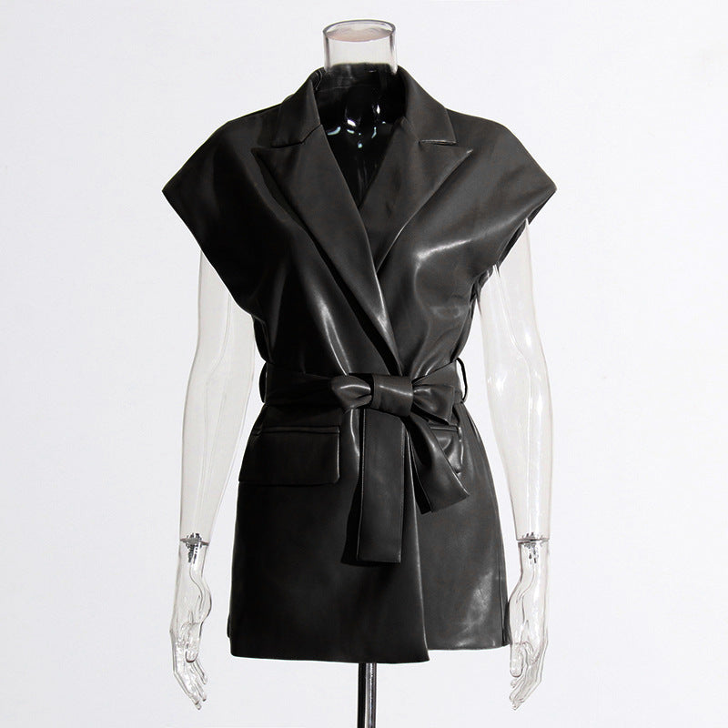 Women's Fashion Retro Leather Vest