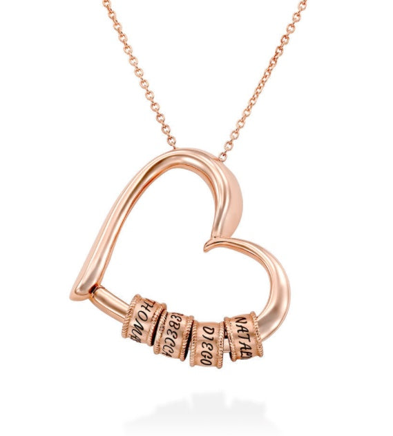 Personalized Heart Necklaces