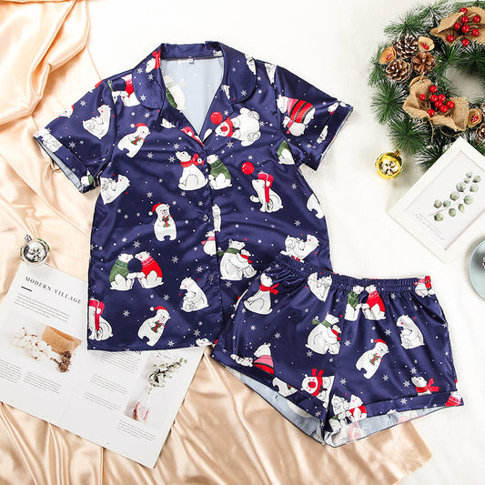 Pajamas Set For Women Christmas Print