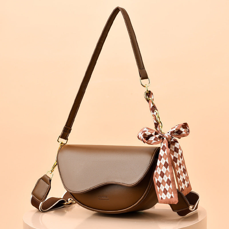 Light Luxury Fall Winter Fashion Saddle Bag