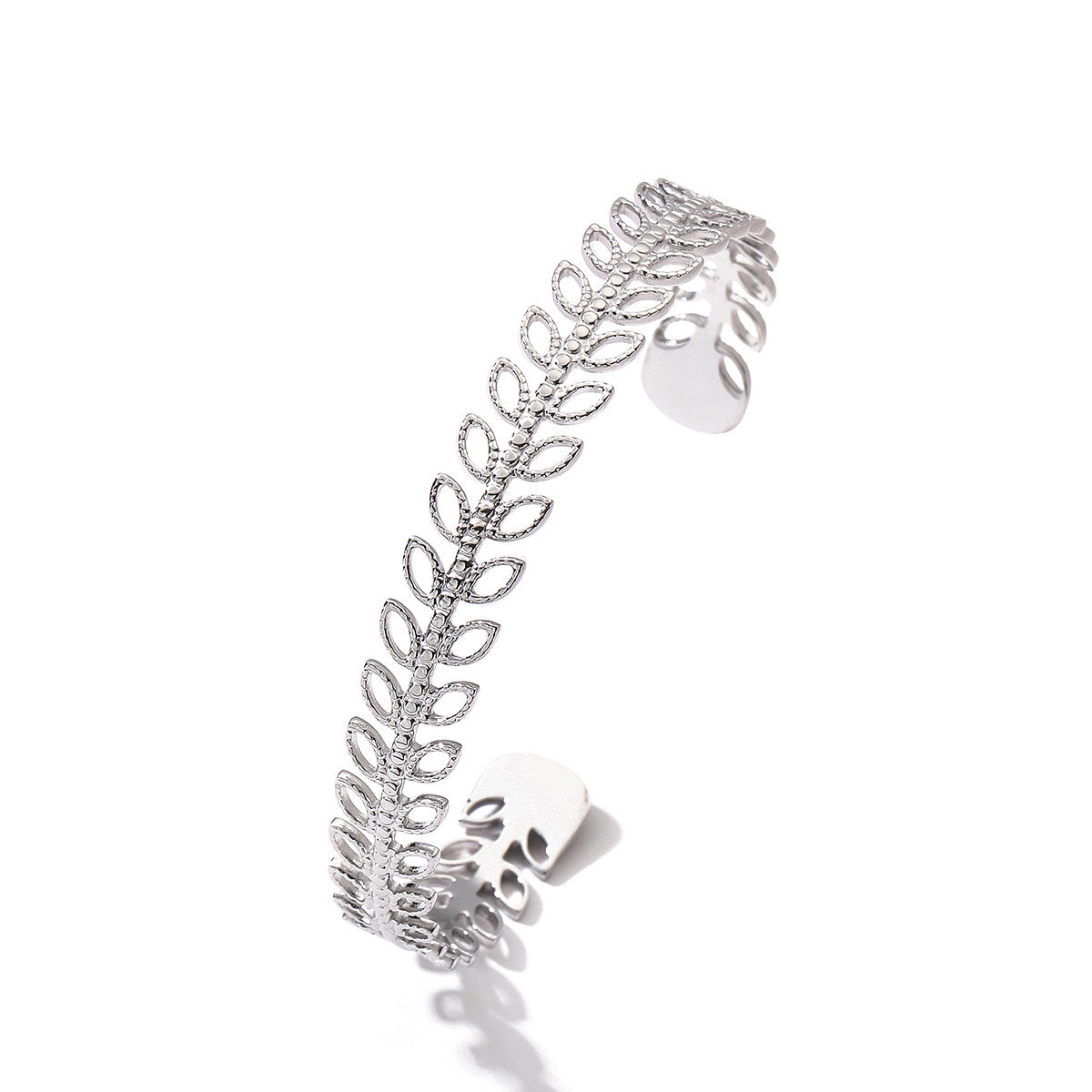Hollowed-out Stainless Steel Bracelet