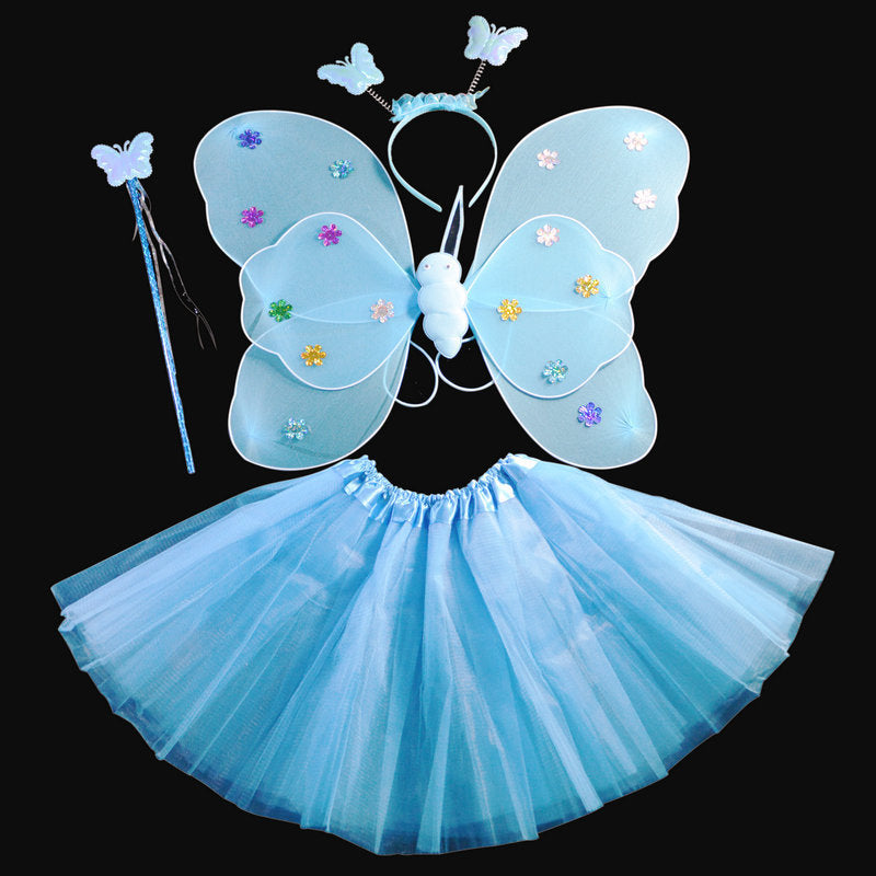 Angel Butterfly Wings Skirt Fairy Stick Suit