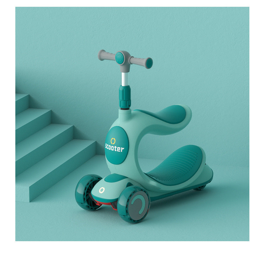 Anti-rollover Pedal Scooter