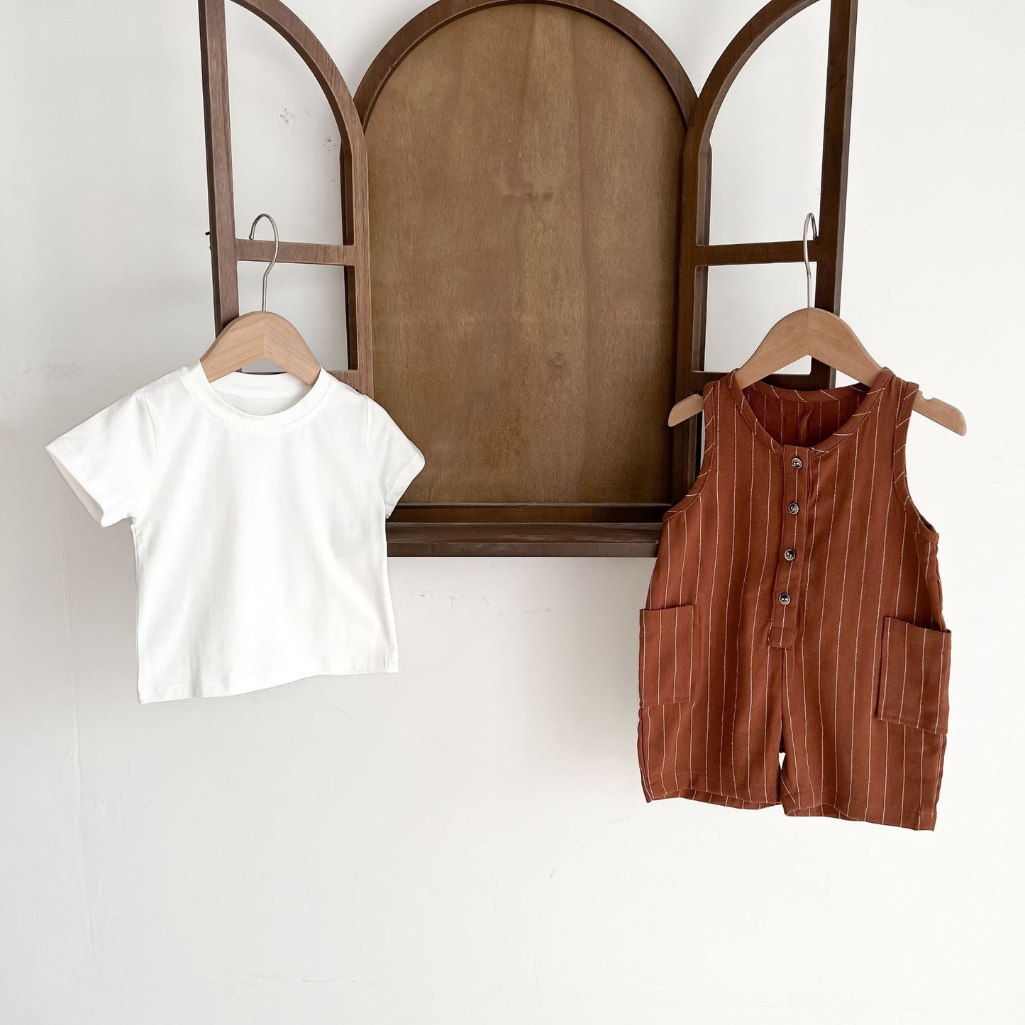 Short Sleeve Jacket Baby Bib Suit
