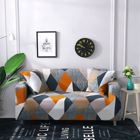 Printed cushion sofa cover